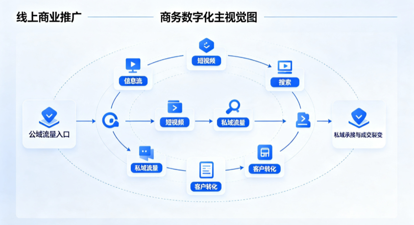 射洪县线上商业推广怎么做？全域流量闭环搭建与低成本转化实战指南